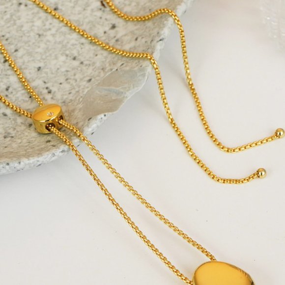 18K Gold-Plated Sweater Chain Necklace For Women - Picture 4 of 5